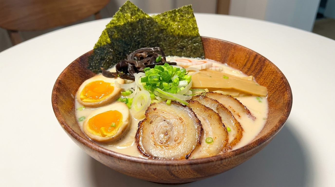濃厚クリーミーな本格とんこつラーメン