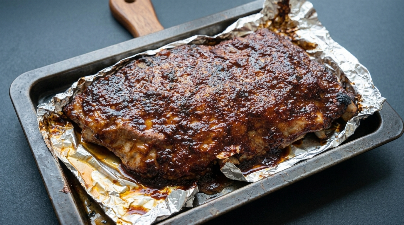 アメリカンスタイル！ホロホロ食感のBBQリブとコーンブレッド