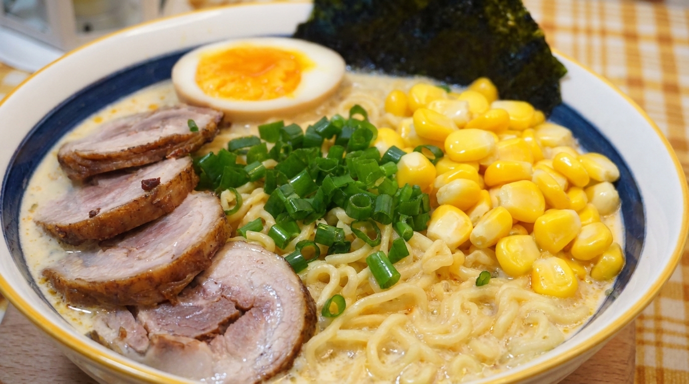 自家製チャーシューで本格派！濃厚クリーミー豚骨ラーメン