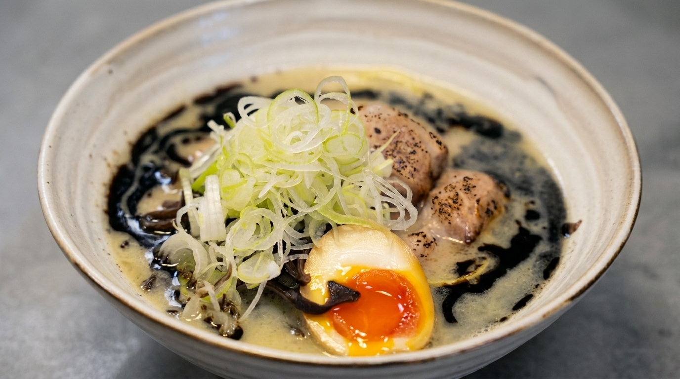 自家製黒マー油（熊本ラーメン風・黒にんにく油）