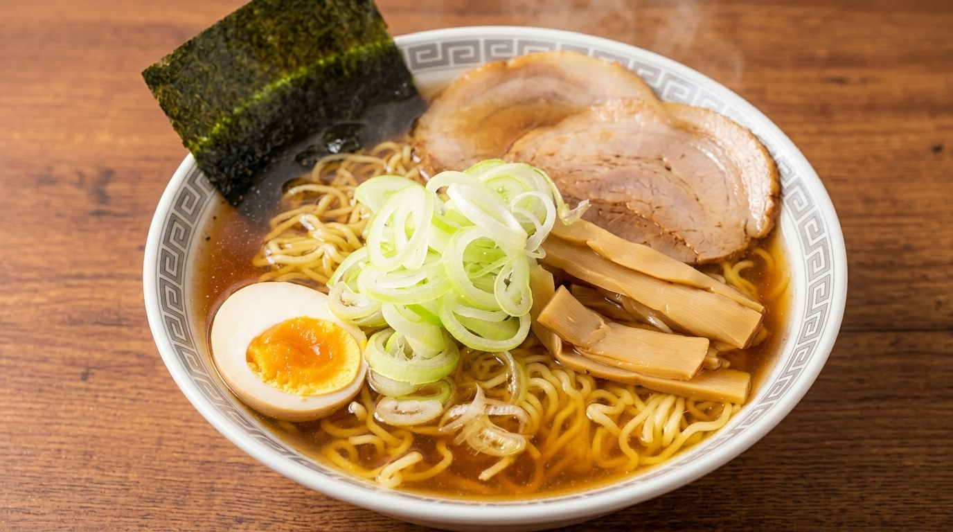 自家製チャーシューで味わう、王道の醤油ラーメン