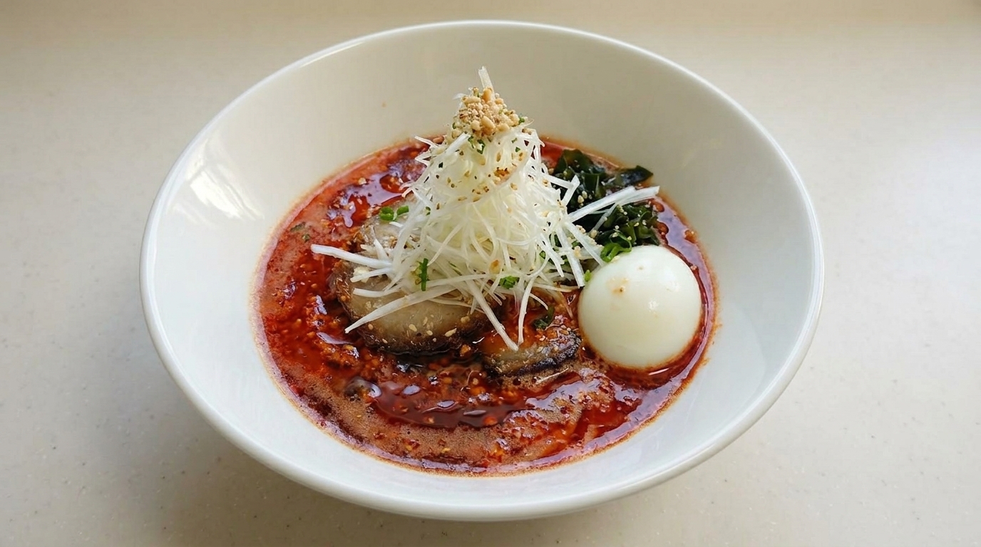 火山風！激辛とんこつ「地獄ラーメン」の再現レシピ