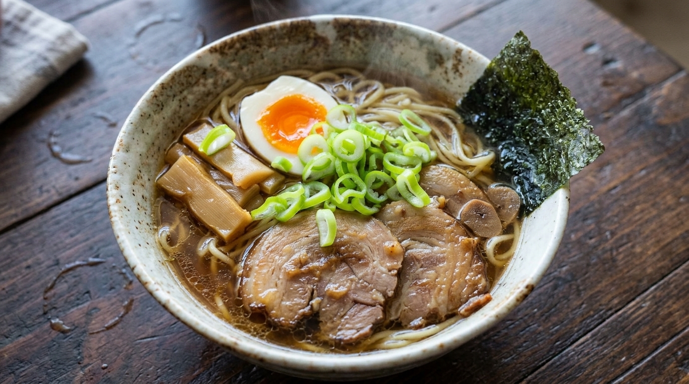 おうちで本格！芳醇な香りの自家製醤油ラーメン