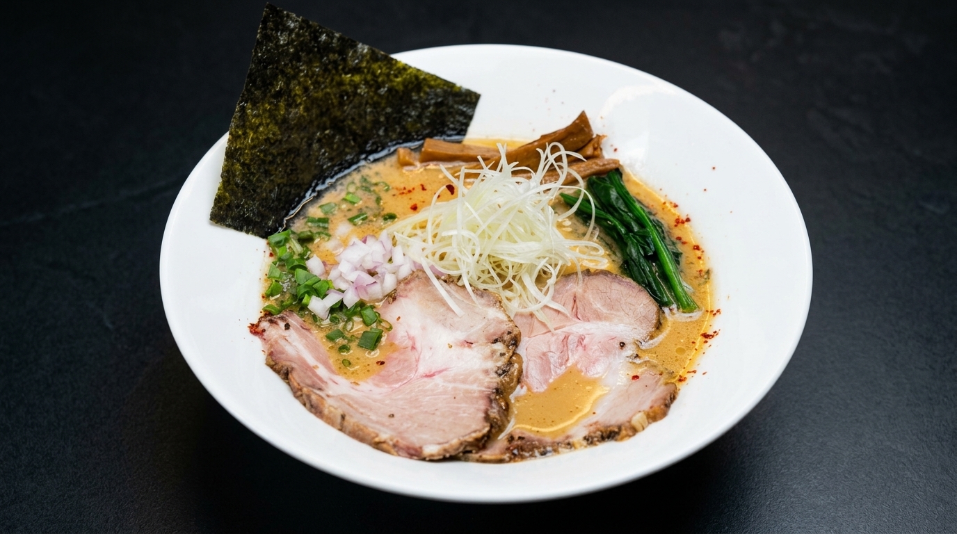 濃厚味噌豚骨ラーメン（クレヨンしんちゃん風）