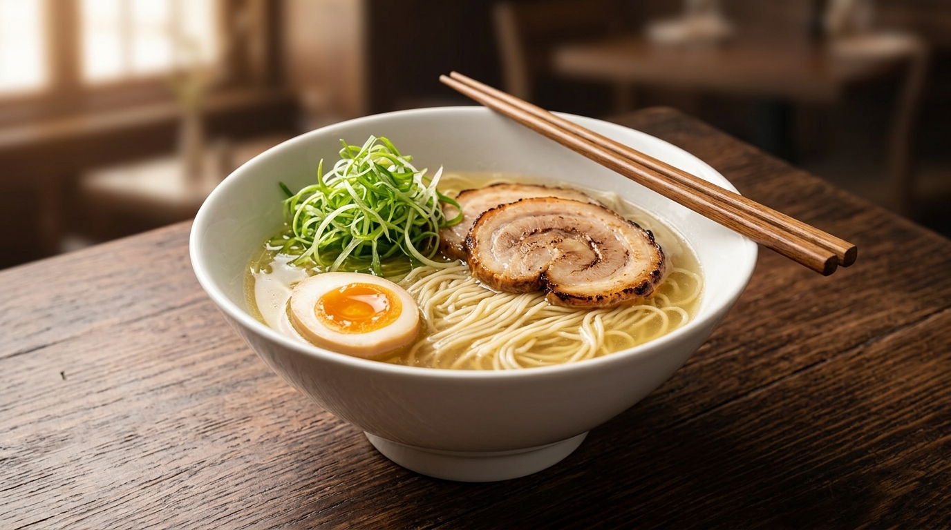 クレヨンしんちゃん風 黄金の塩ラーメン（究極の鶏清湯）