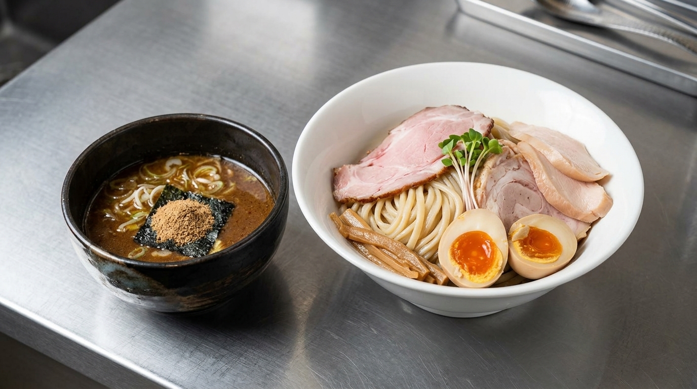 濃厚魚介つけ麺（濃厚豚骨魚介スープ）