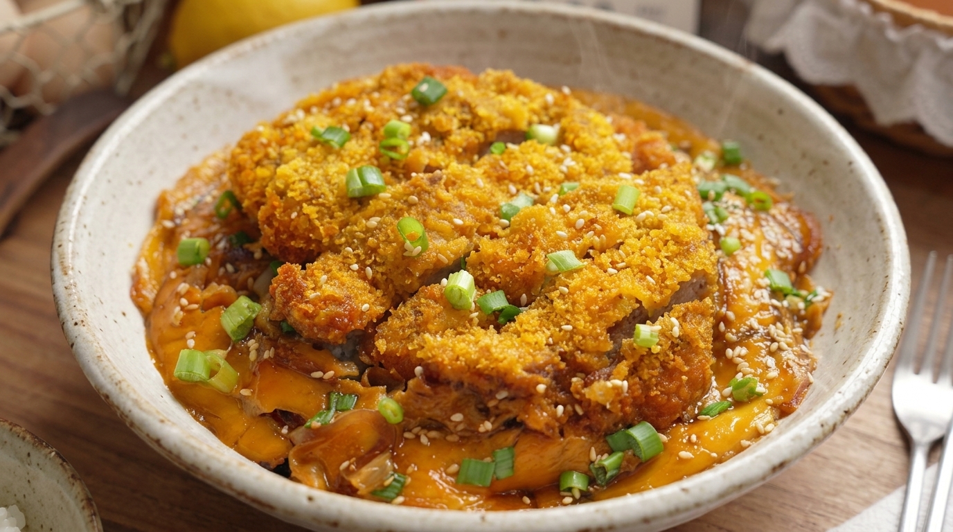 揚げずにサクサク！オーブンで作るヘルシーカツ丼
