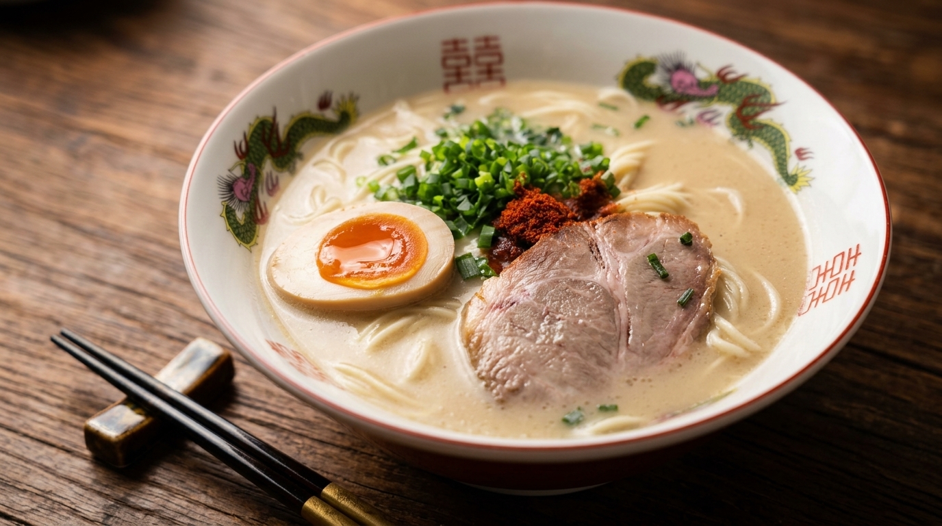お店の味を再現！本格一蘭風とんこつラーメン（濃厚豚骨スープ）の作り方