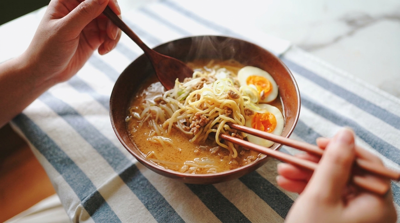 本場北海道サッポロ風濃厚味噌ラーメン