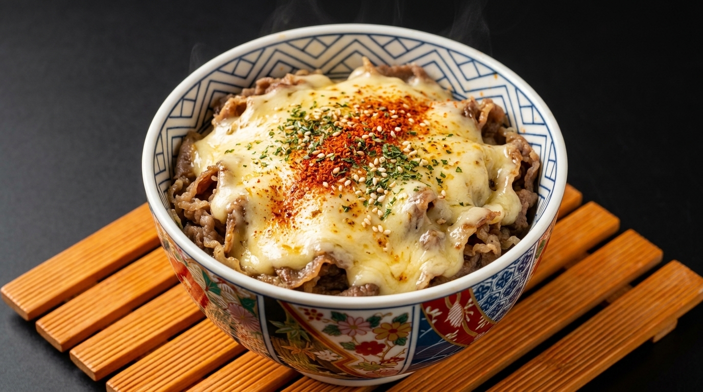とろ〜りチーズ牛丼の作り方