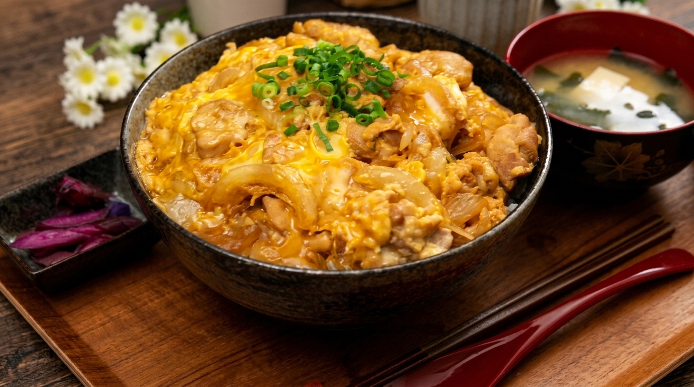 卵とろとろ！王道の親子丼（定食スタイル）