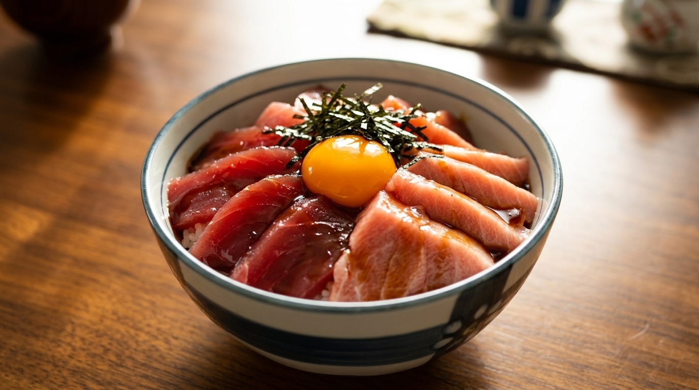 極上鉄火丼 濃厚卵黄のせ
