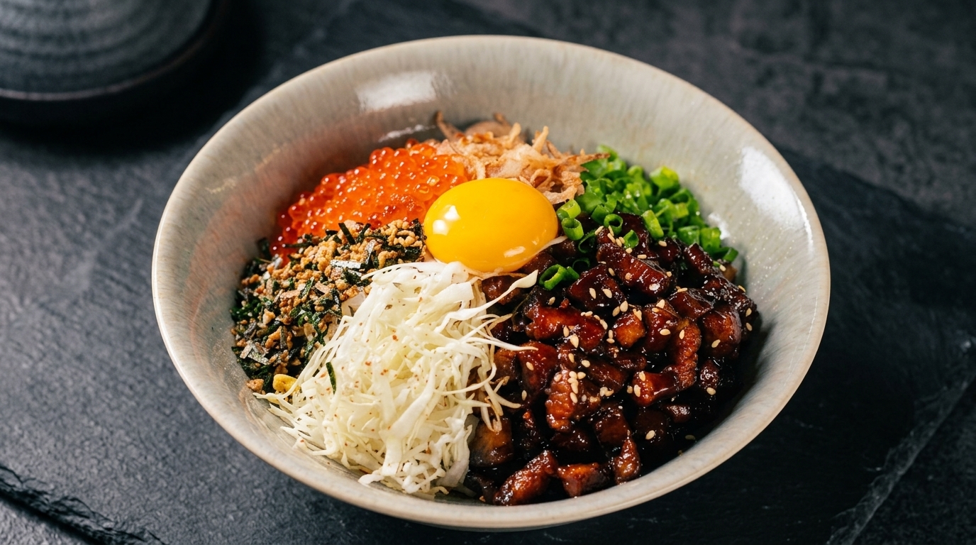 黒金豚丼（特製豚バラの角煮丼）