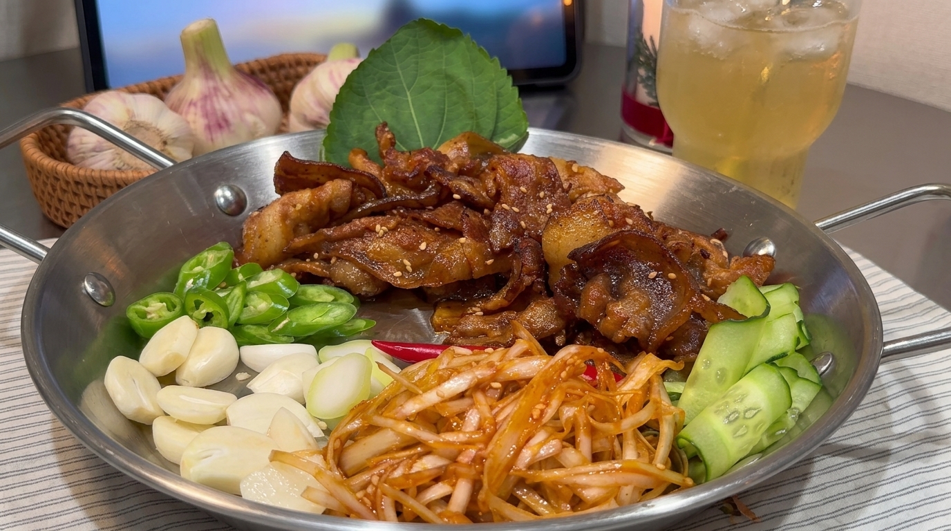 お家で楽しむ！韓国風豚バラ肉の甘辛タレ焼き