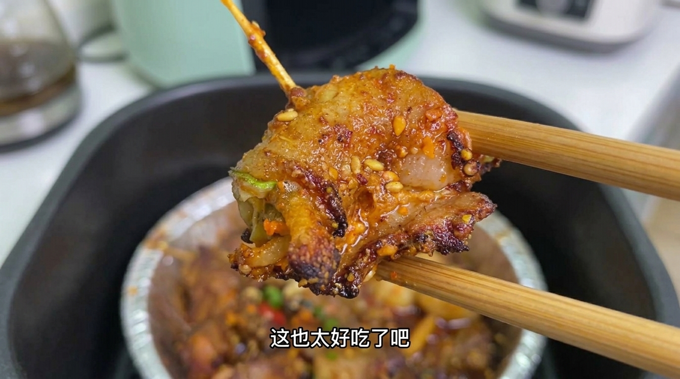 エアフライヤーで作る豚バラ肉とキムチのロール巻き