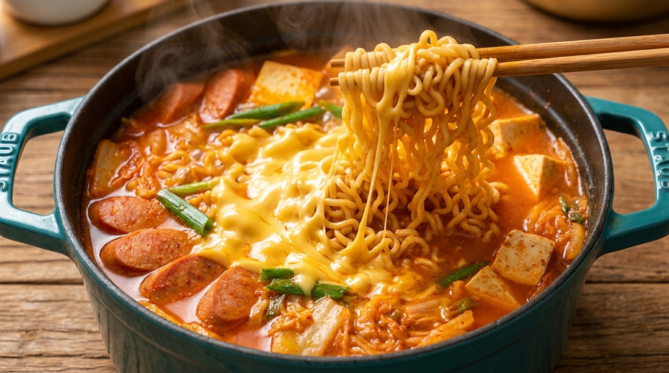 本格的な韓国の味！プデチゲ（韓国風部隊鍋）の作り方