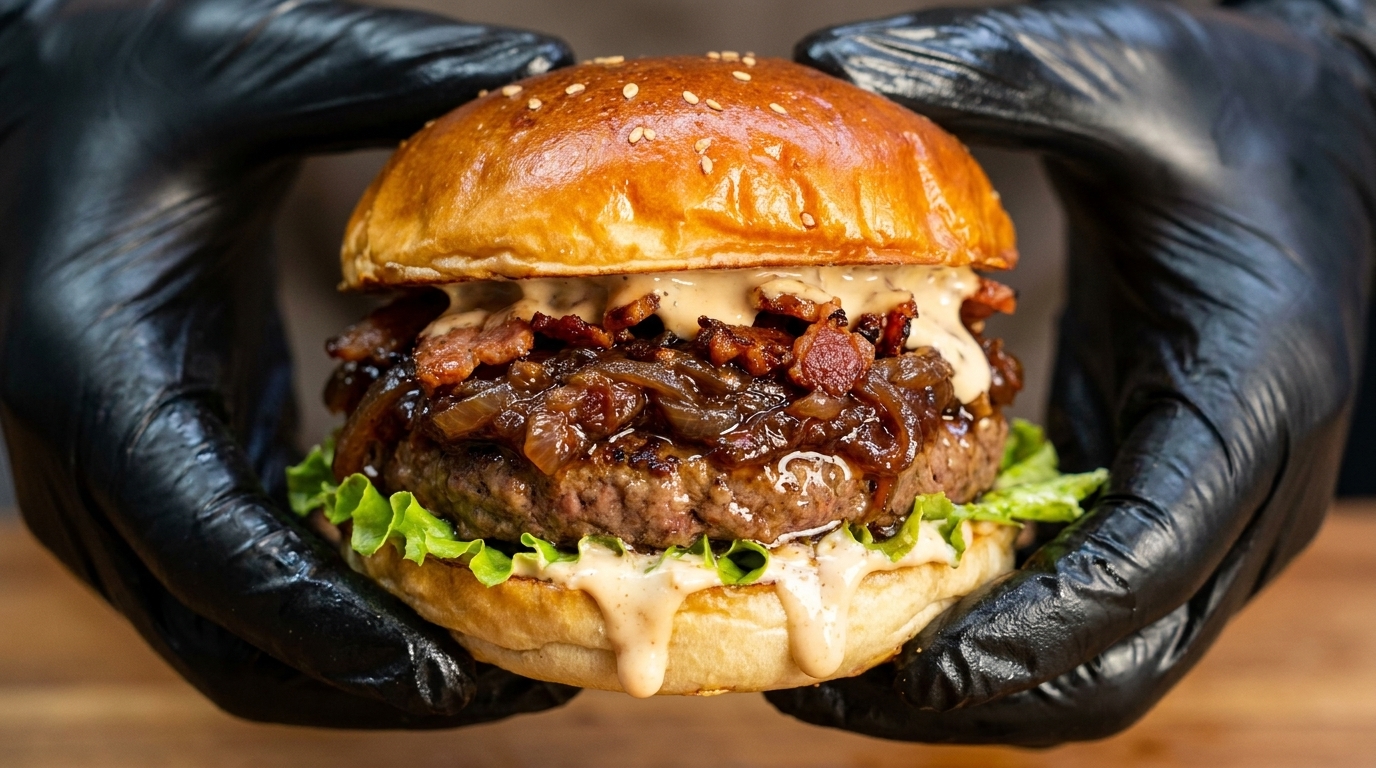 スモーキーベーコンと玉ねぎのキャラメリゼ・バーガー用トッピング