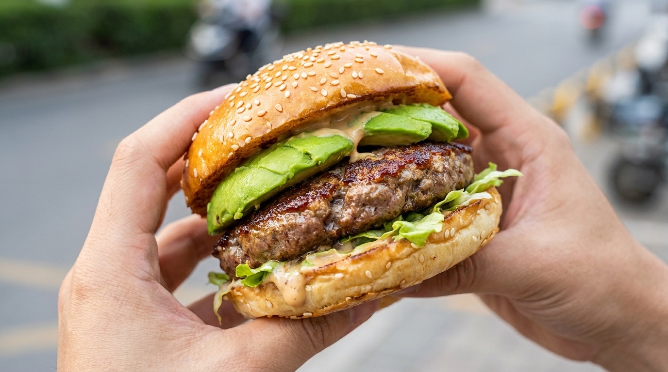 究極の贅沢！アボカドビーフバーガー