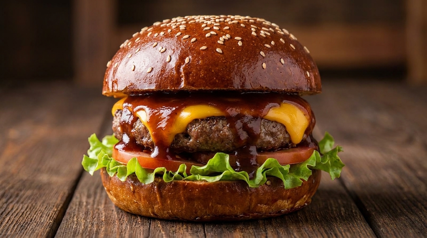 特製ソースのクラシック・アメリカンBBQバーガー