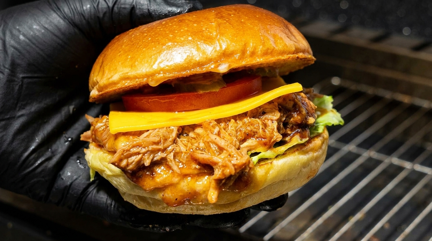 究極のBBQプルドポークバーガー