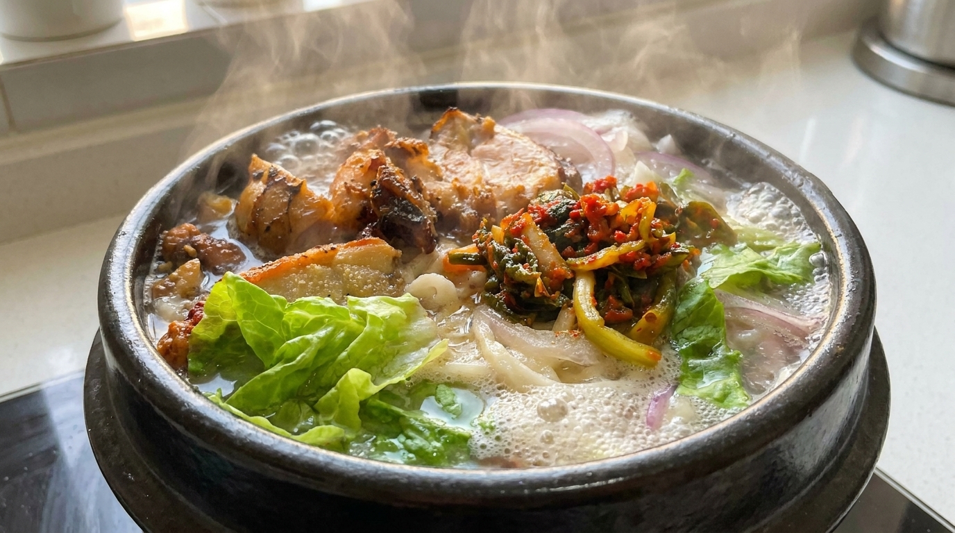 エアフライヤーで簡単！鶏肉の麺スープ