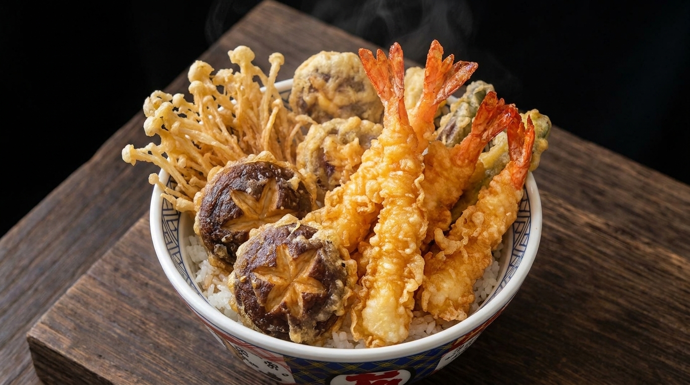 究極の天丼：サクサク衣と秘伝のタレ