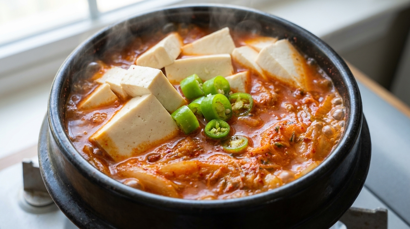 ツナ缶で簡単！旨辛ツナキムチチゲ（チャムチキムチチゲ）