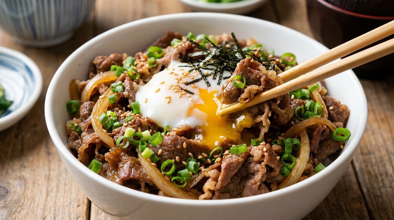 旨味たっぷり！簡単ねぎ塩牛丼