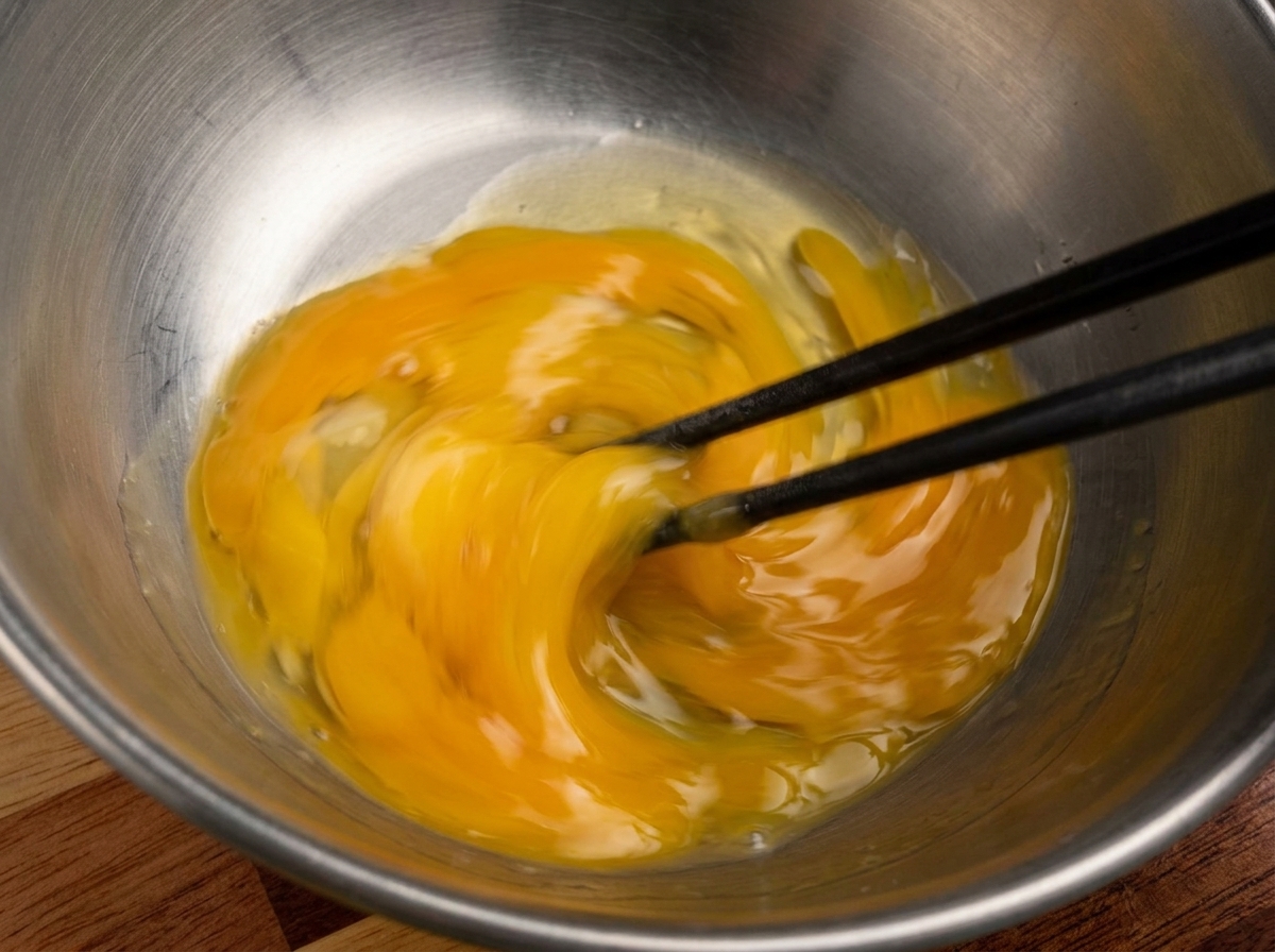 小麦粉を薄く付けられている鶏肉。