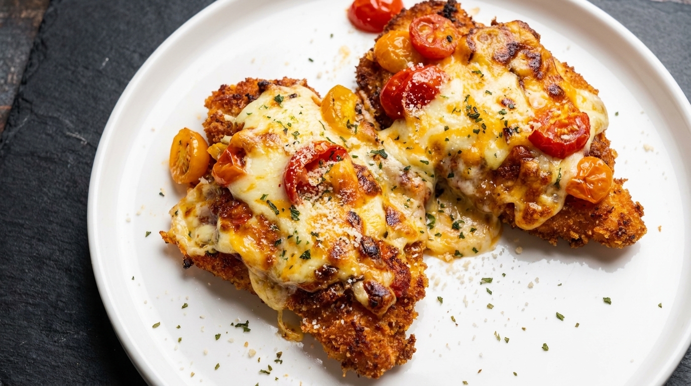 ダブルチーズ焼きチキンカツレツ