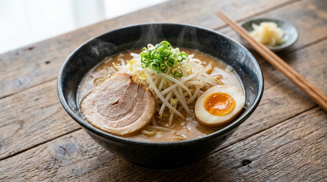 濃厚でコク深い味噌ラーメン