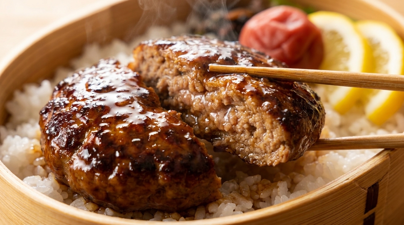 手作りテリヤキハンバーグ