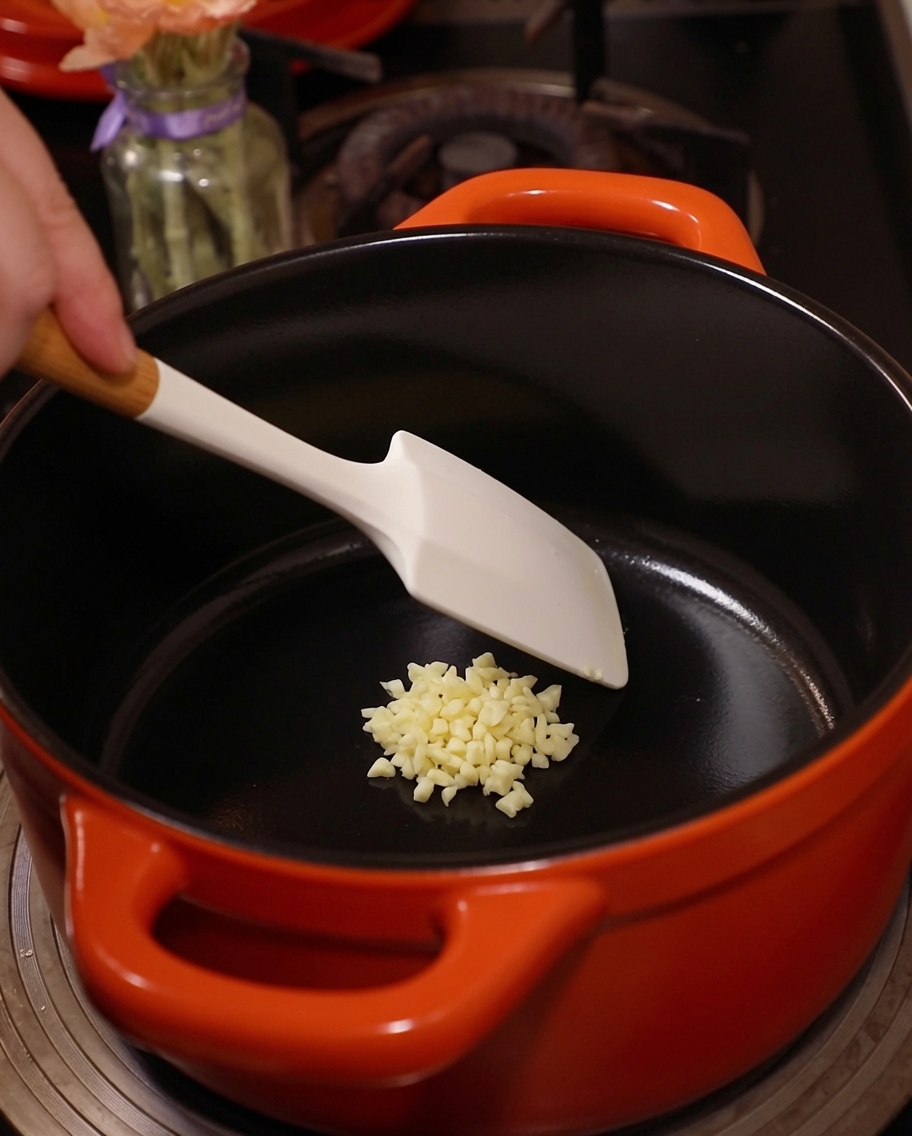まな板の上に置かれたガラス容器入りの鶏肉のぶつ切り。