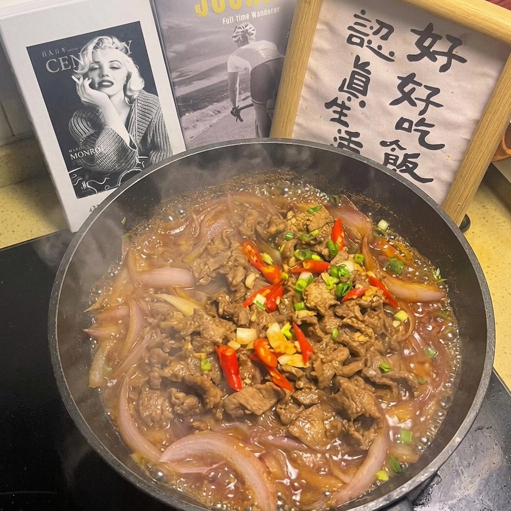青ねぎを散らして完成した料理