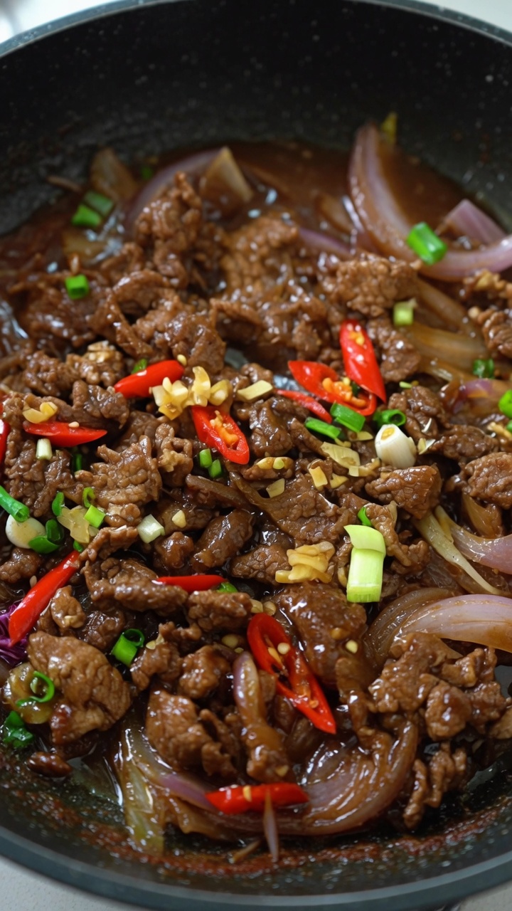 玉ねぎと牛肉の無水煮