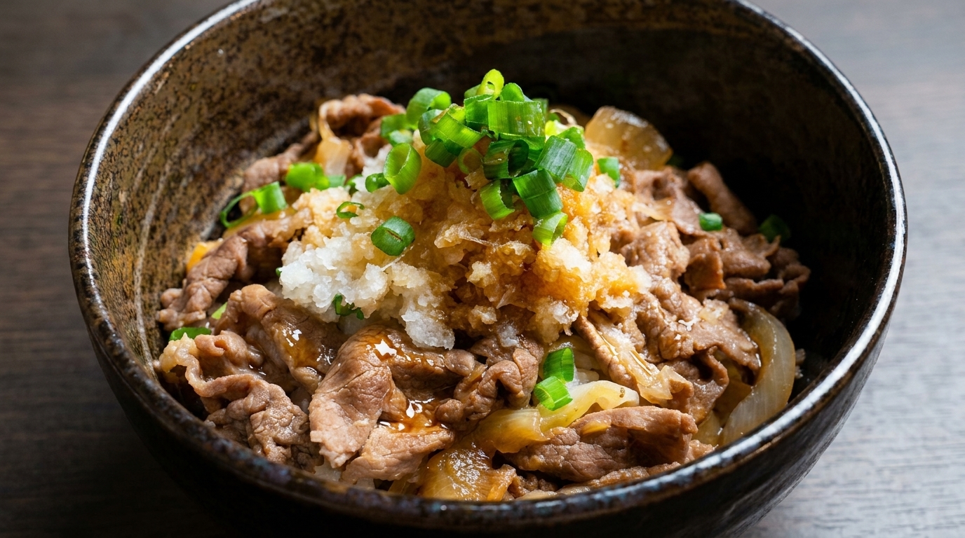 さっぱり美味しい！大根おろし牛丼