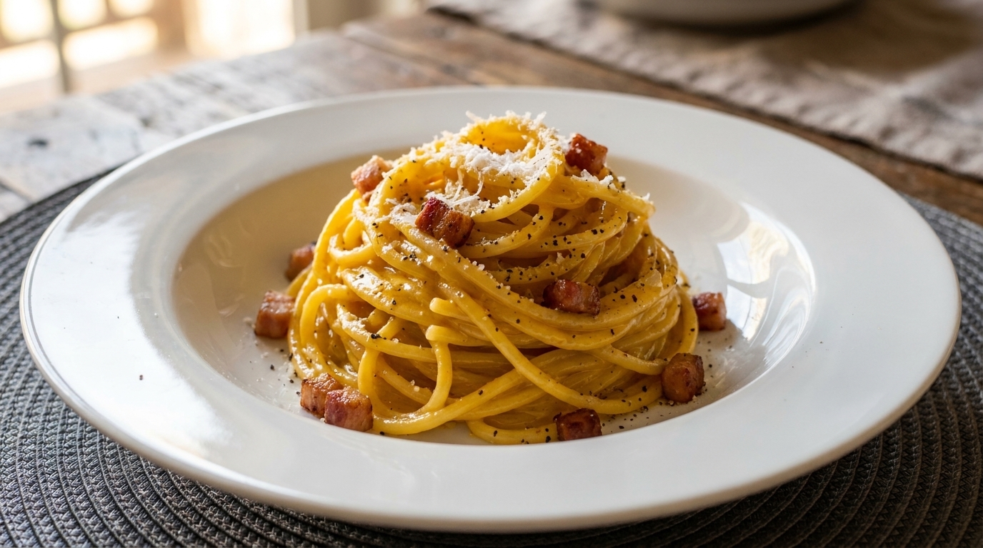 本格イタリアン・スパゲッティ・カルボナーラ