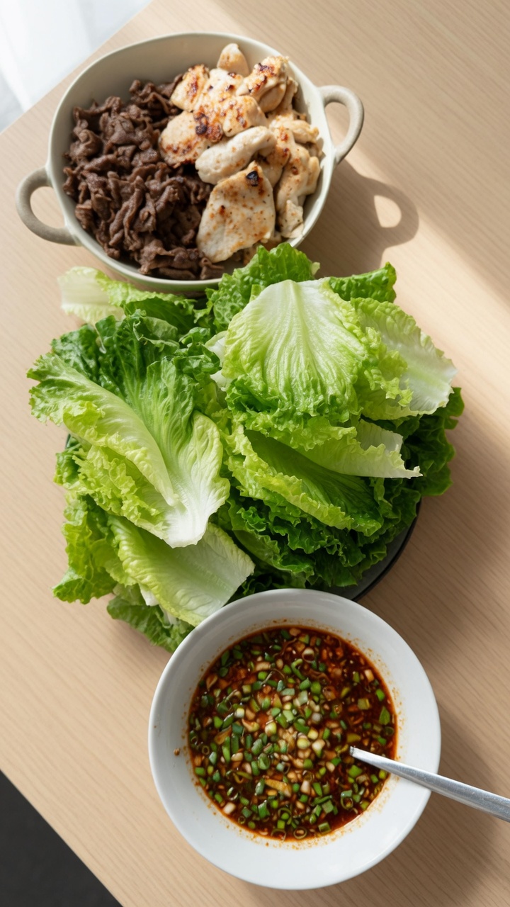 ヘルシー韓国風焼肉プレート