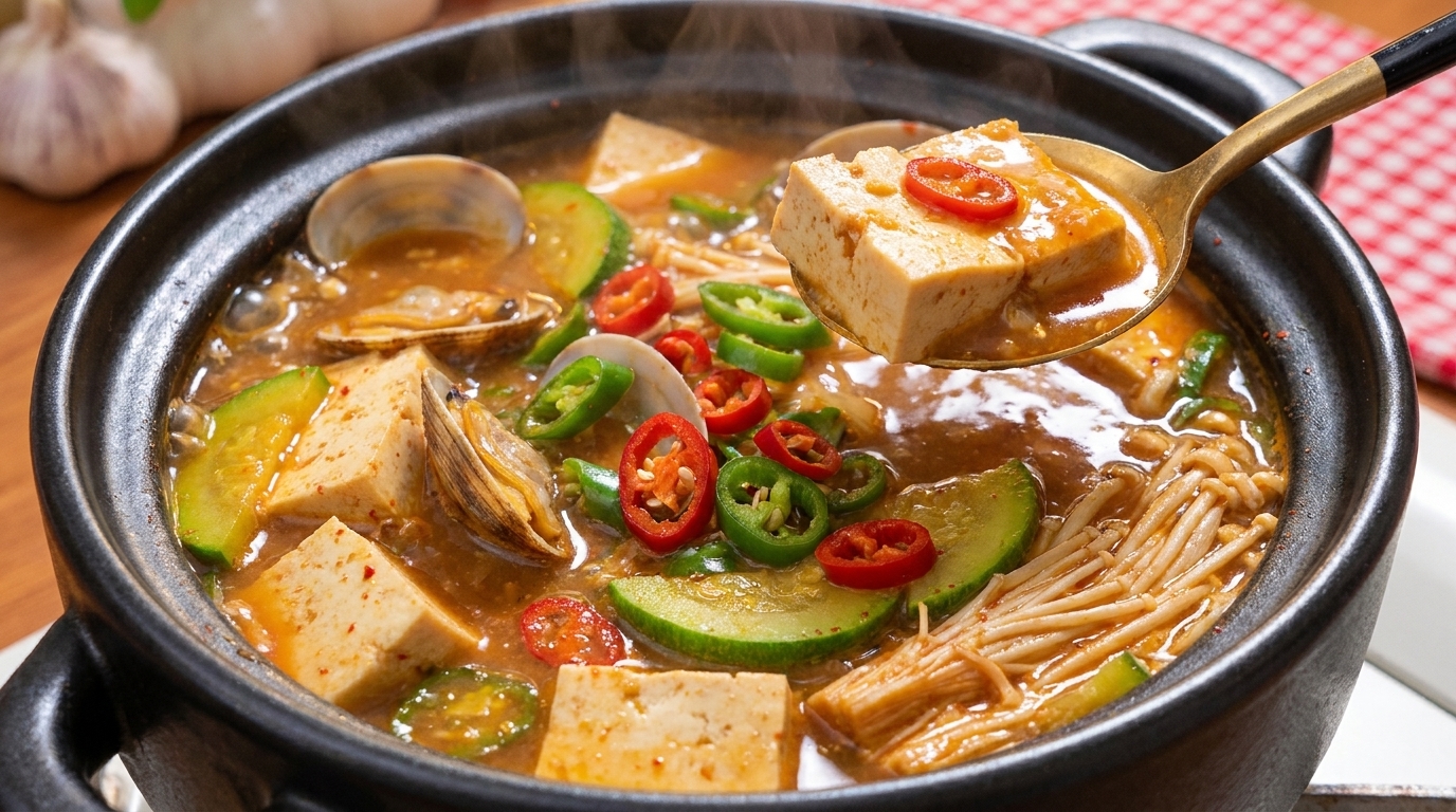 本格韓国テンジャンチゲ（大豆味噌の煮込みスープ）