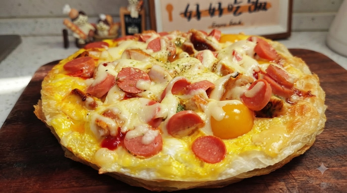 ネギパイで作る絶品フライパンピザ