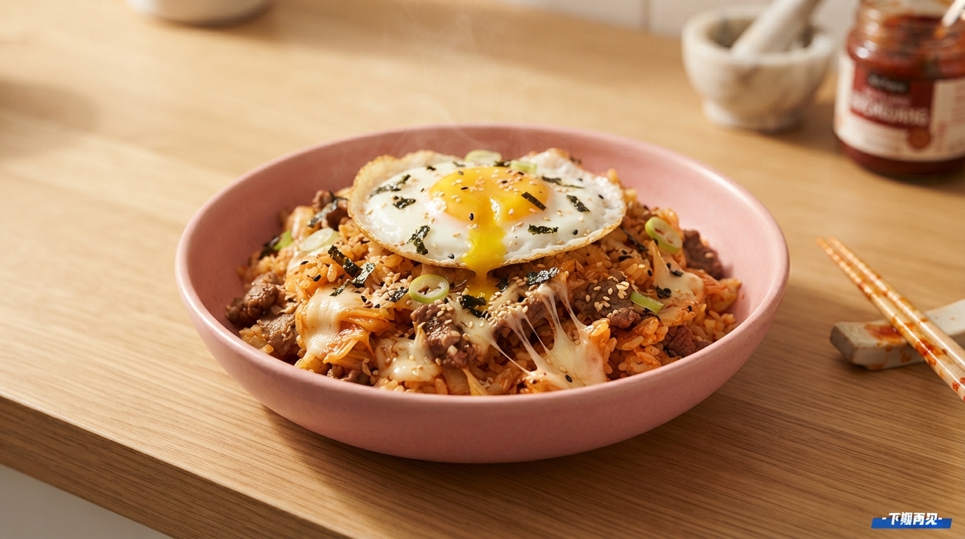 韓国風チーズキムチビーフチャーハン