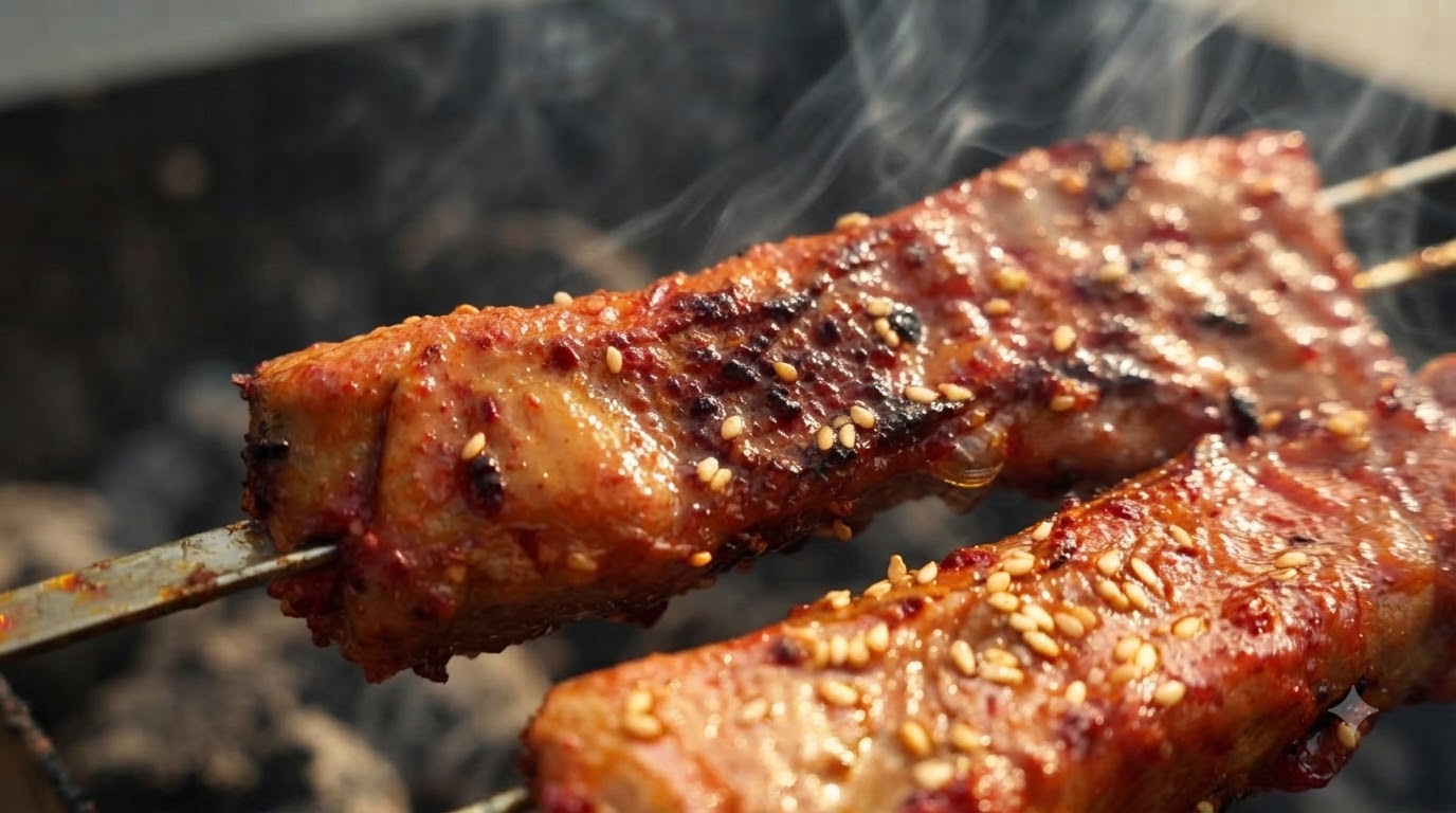 炭火焼き干し豚スペアリブ（高考排骨）