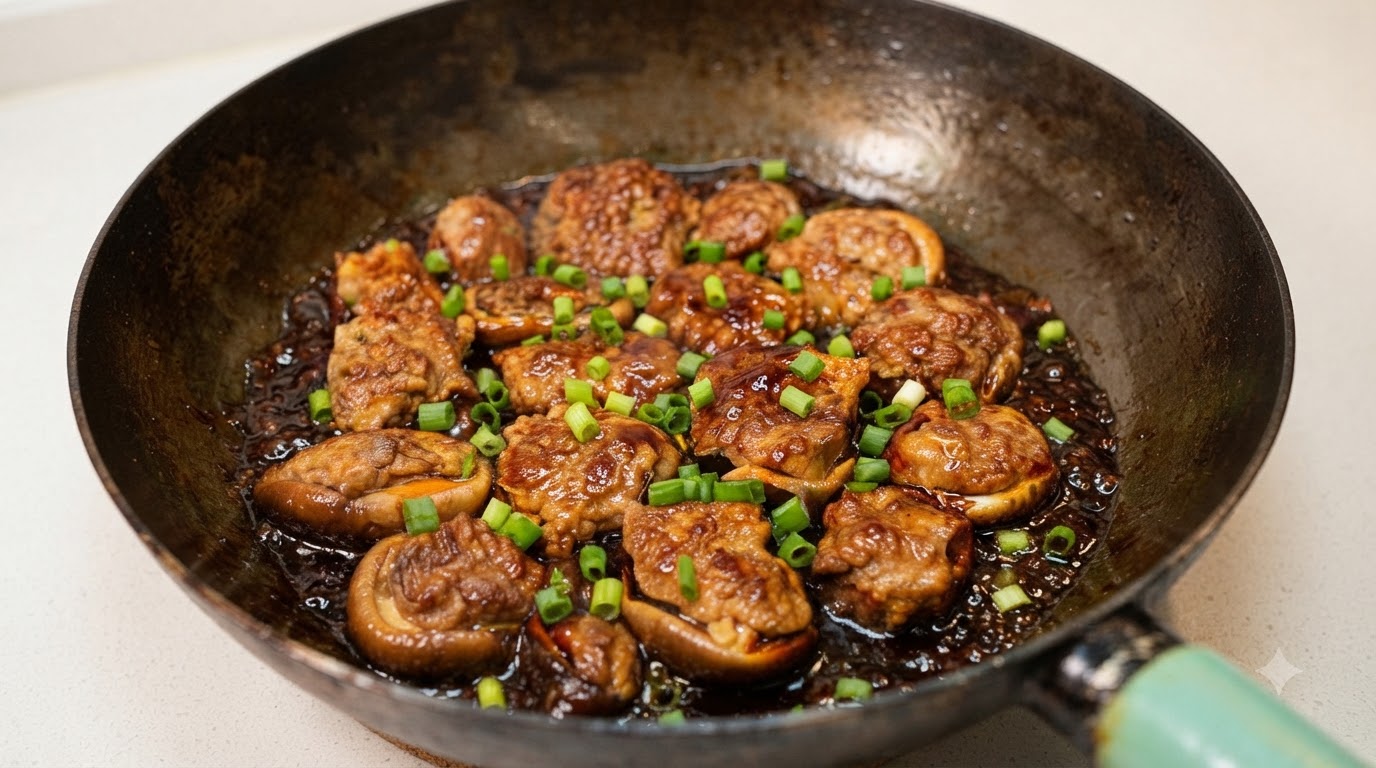ジューシーな旨味たっぷり！しいたけの肉詰め