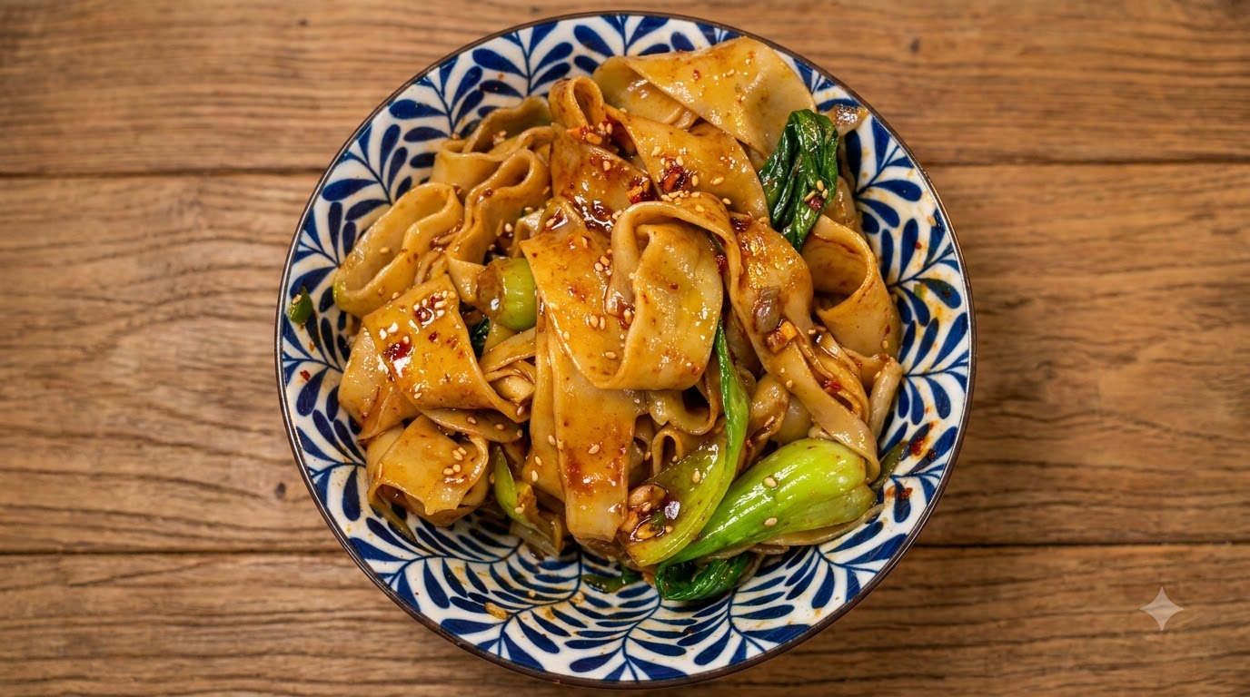本場の手打ち風よだれ麺（油潑面）