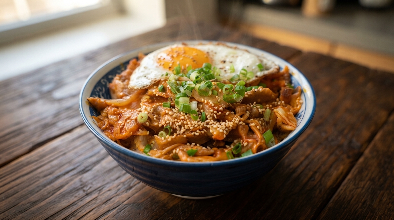 旨味たっぷり豚キムチ丼（キムチクバプ）