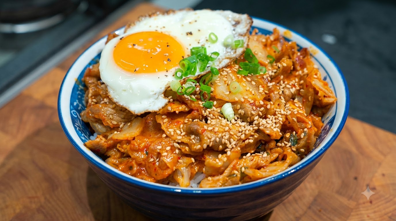 旨辛キムチ豚丼（ブダップ）
