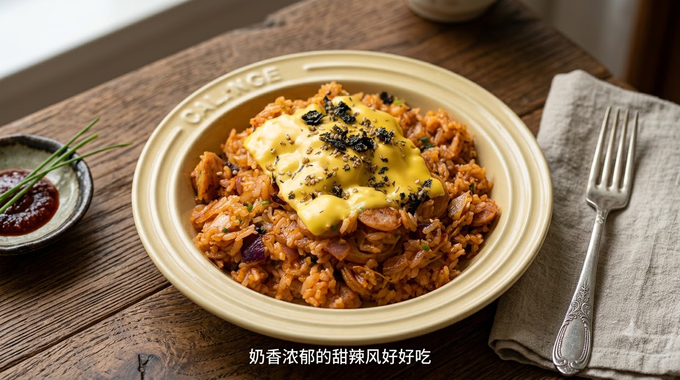 キムチとソーセージのとろけるチーズ炊き込みご飯