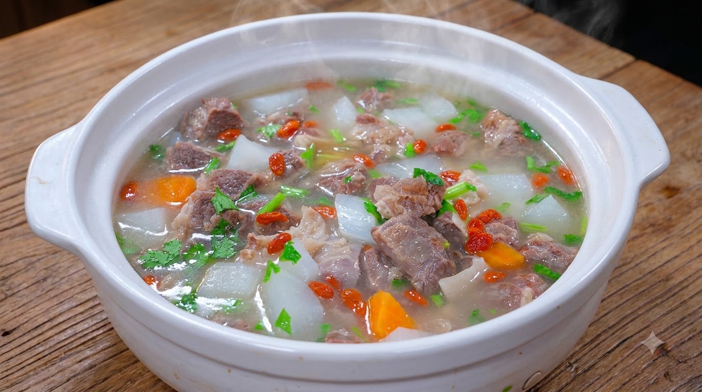 大根と牛バラ肉のスープ