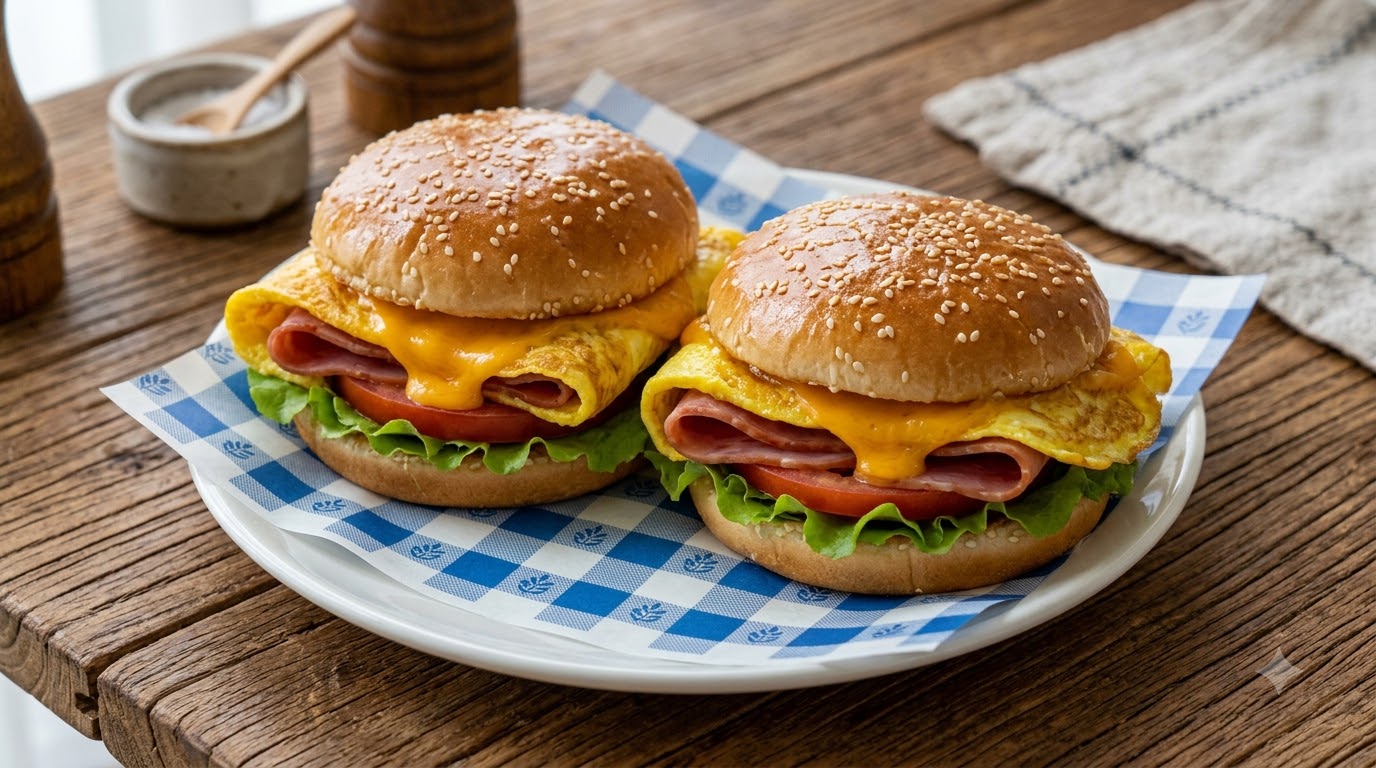 ズボラキッズのブレックファストバーガー