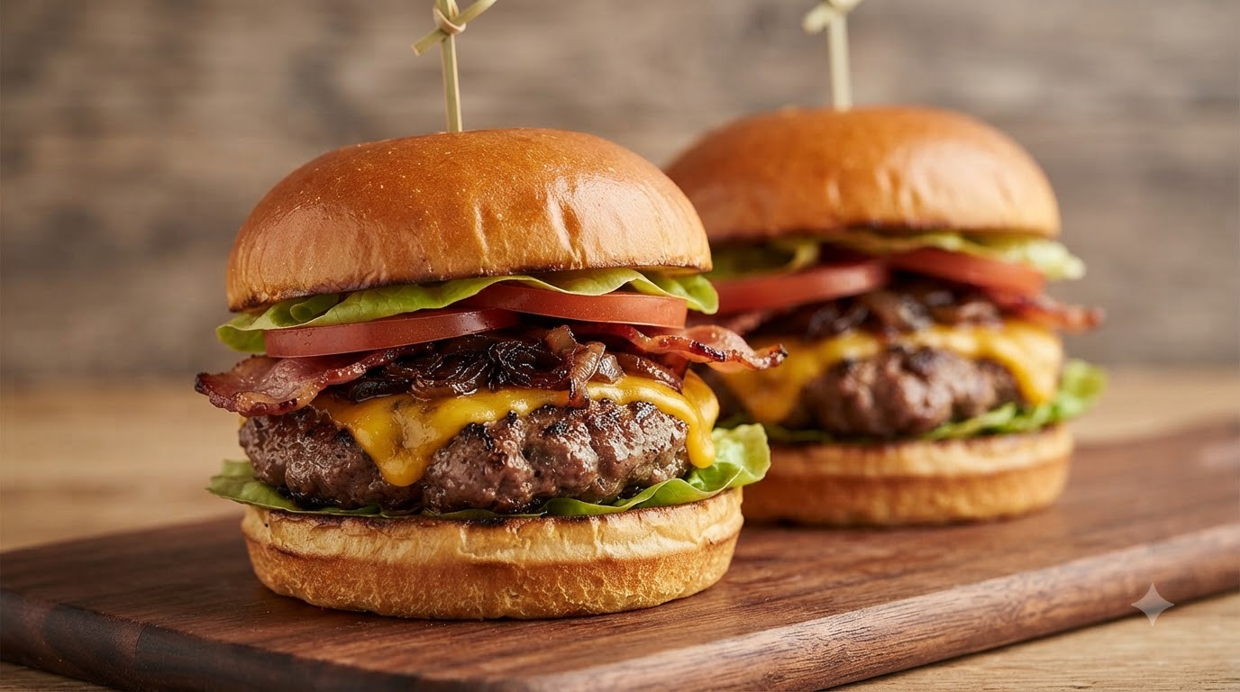 クラシック自家製チーズビーフバーガー